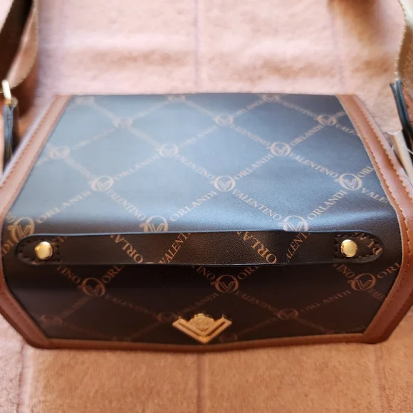 Valentino Orlandi Elegant Brown and Black Shoulder Bag. NWT - Picture 4 of 8